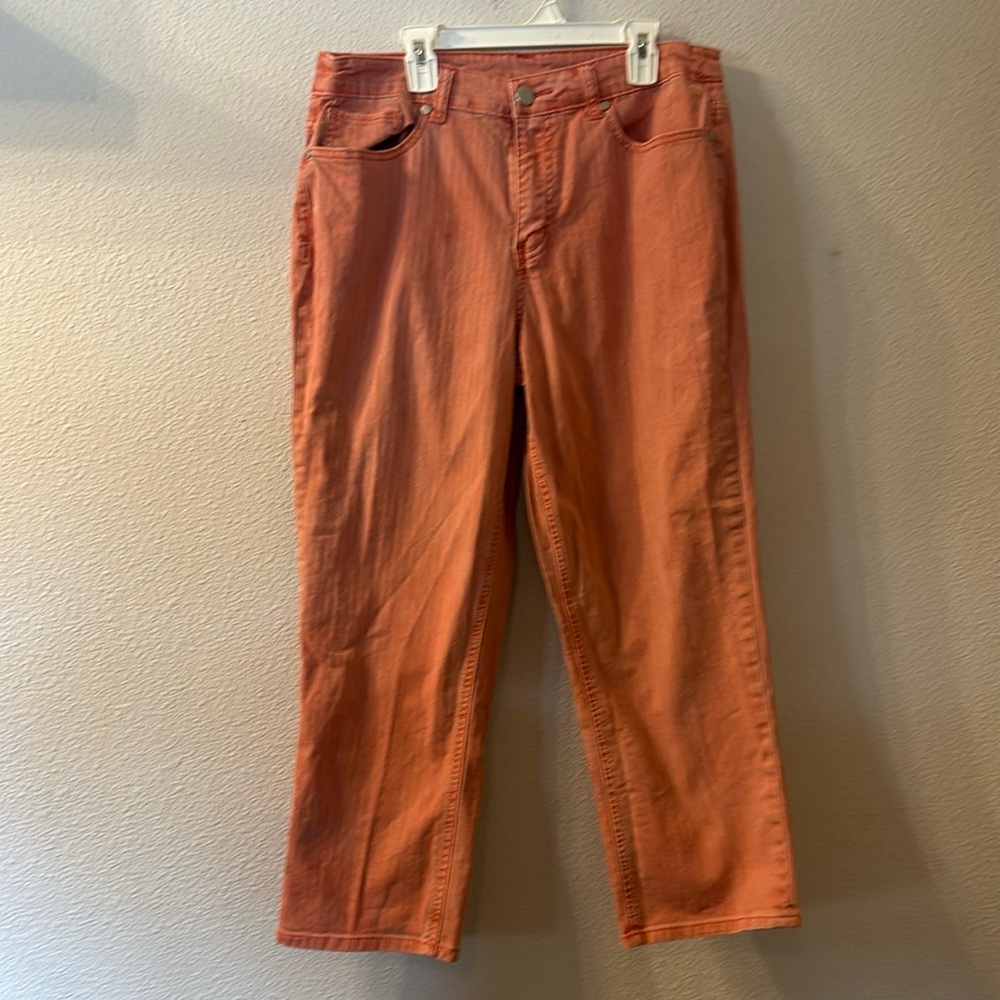 Christopher and Banks striped jeans size 8 average